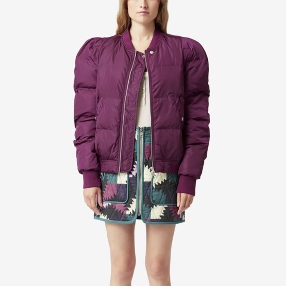 Isabel Marant Etoile- Hamlin Multicolored Patchwork Quilted Zipper Mini Skirt - Picture 2 of 11